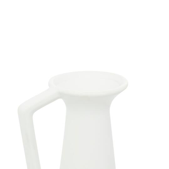 CosmoLiving by Cosmopolitan Set of 3 White Ceramic Modern Vase, 13", 12", 11"